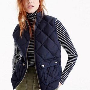 J.Crew Excursion Quilted Vest in Navy